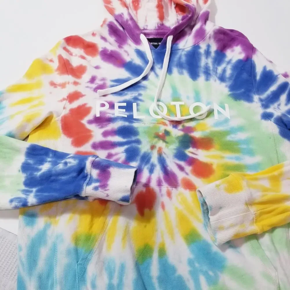 Spiritual Gangster x Peloton Unisex Tie Dye Hoodie Pullover Sweater